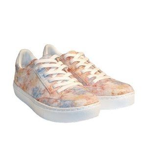 Dr. Scholls Nailed It Womens Multi Blue/Clay Lace-Up Sneaker Shoes Size 9.5 NWOB